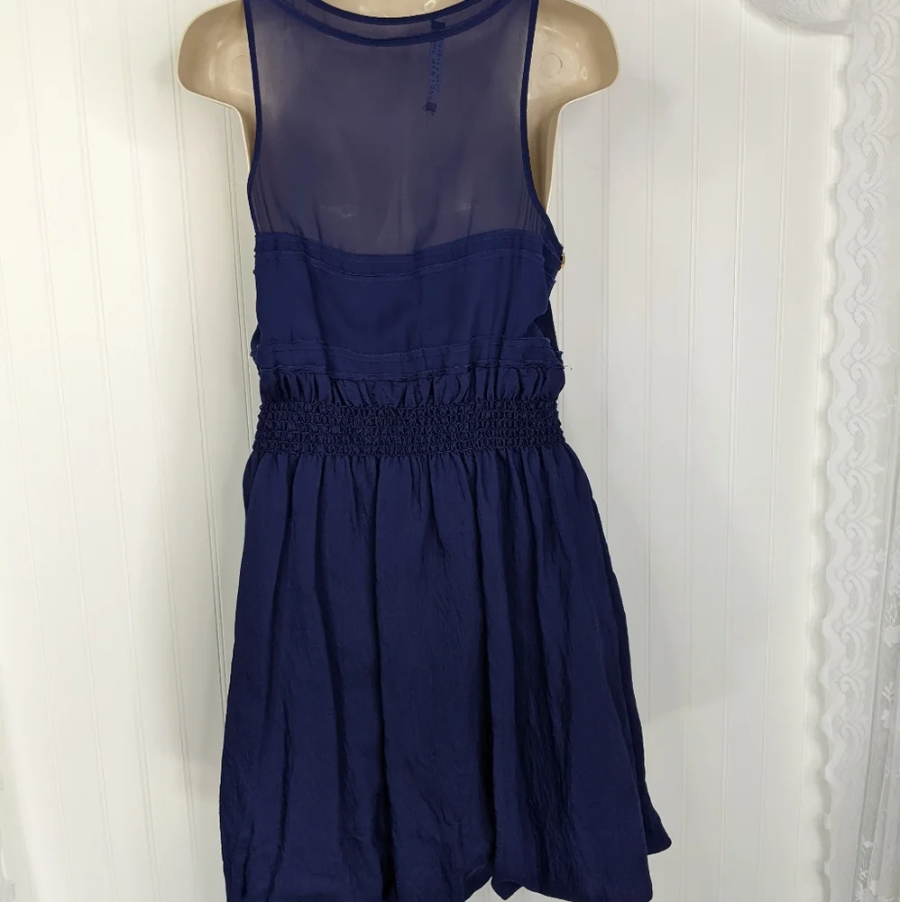 ANDREW MARC NY Jeweled Neck Bubble Dress Sz 6 - Picture 11 of 15